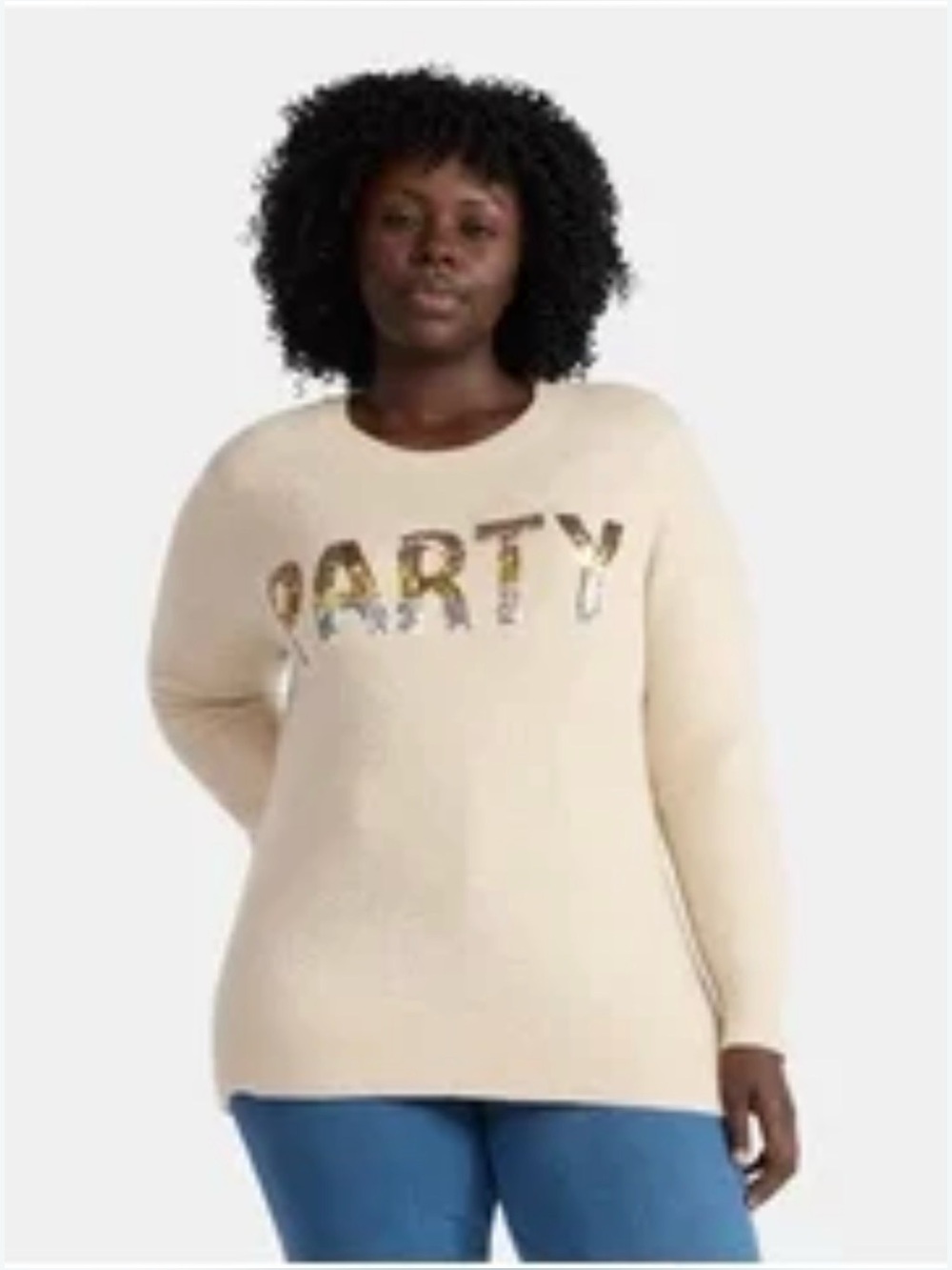 COZY OATMEAL HEATHER ✨PARTY✨ SEQUINS SWEATER PLUS SIZE 14W 🌟EUC🌟